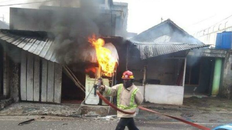 Pertamini terbakar di kecamatan wagir