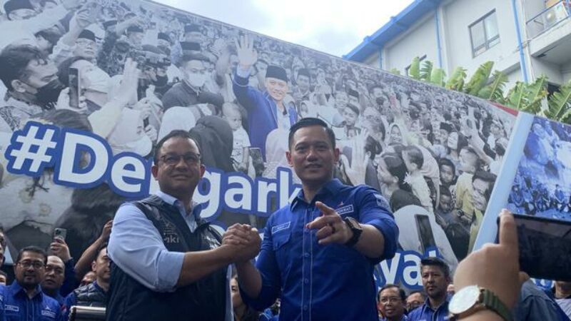 Anis baswedan dan AHY usai deklarasi