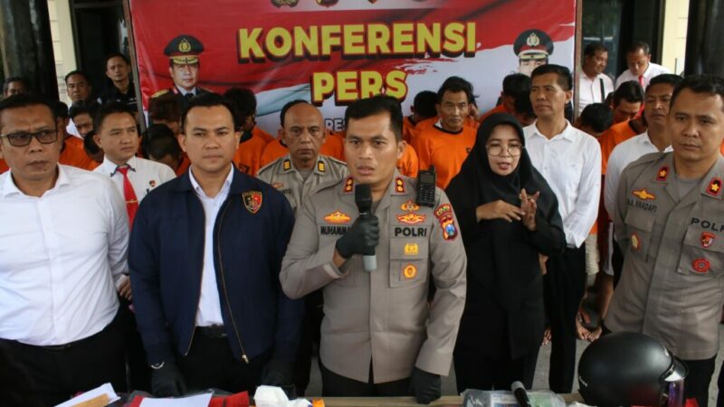 kapolres nganjuk dalam ungkap kasus