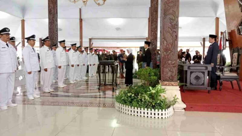 pelantikan 23 kades di kabupaten blitar