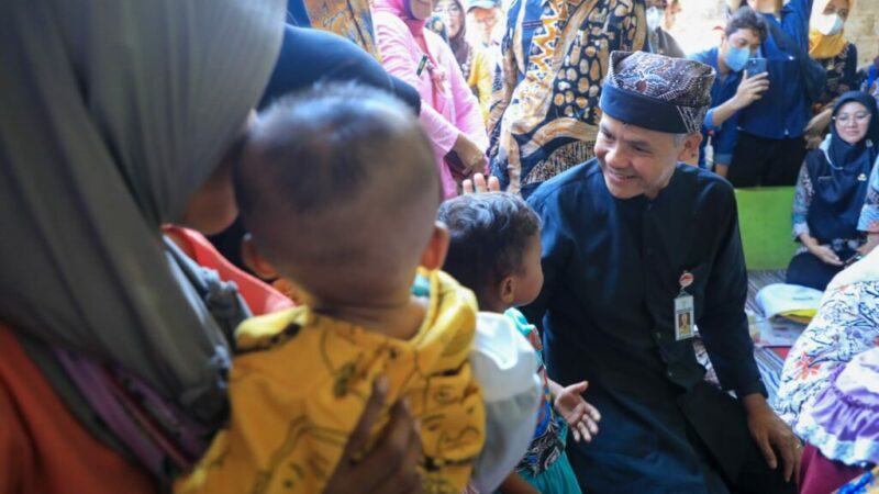 Cek Penanganan Stunting di Kendal, Ganjar Optimistis Turunkan Angka Stunting di Jateng