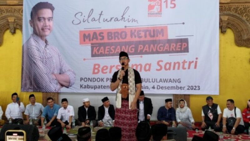 kaesang saat kunjungi ponpes an-nur bululawang kota malang